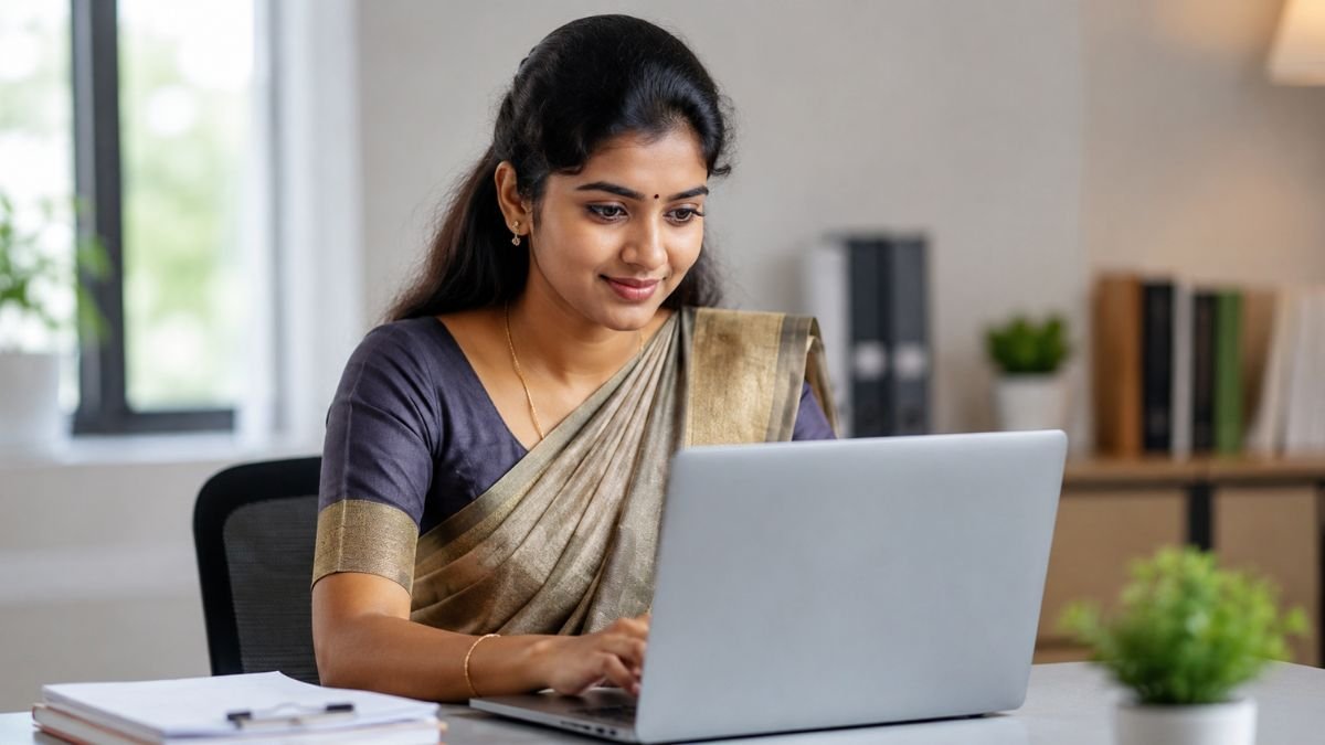 Tamil Girl Applying for TNPSC CTSE 2026 Government Job