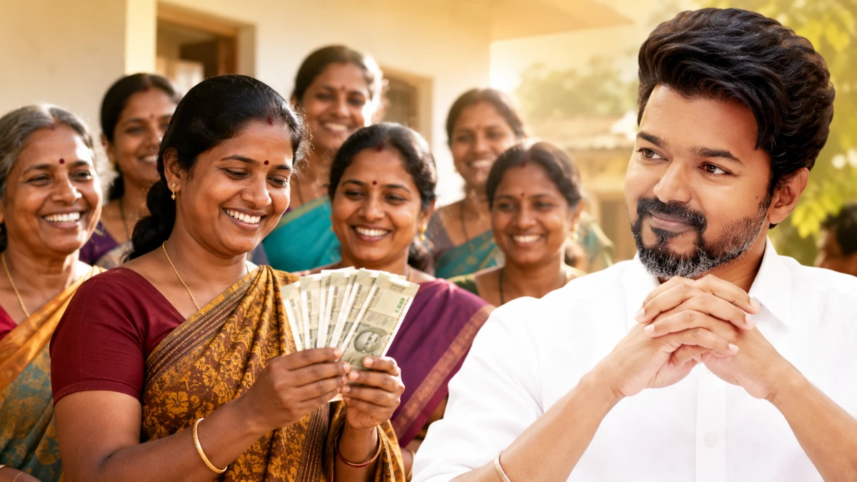 Tamil Nadu women beneficiaries discussing monthly Rs.2500 rights assistance scheme under the new state government